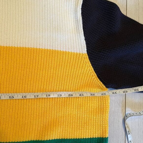 Zara cotton knit primary colour block sweater - Picture 7 of 8